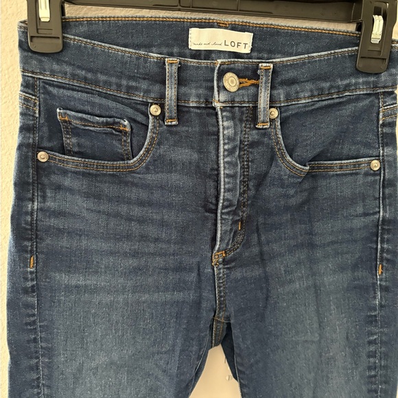 LOFT Skinny Jeans - Dark Wash - Picture 2 of 9